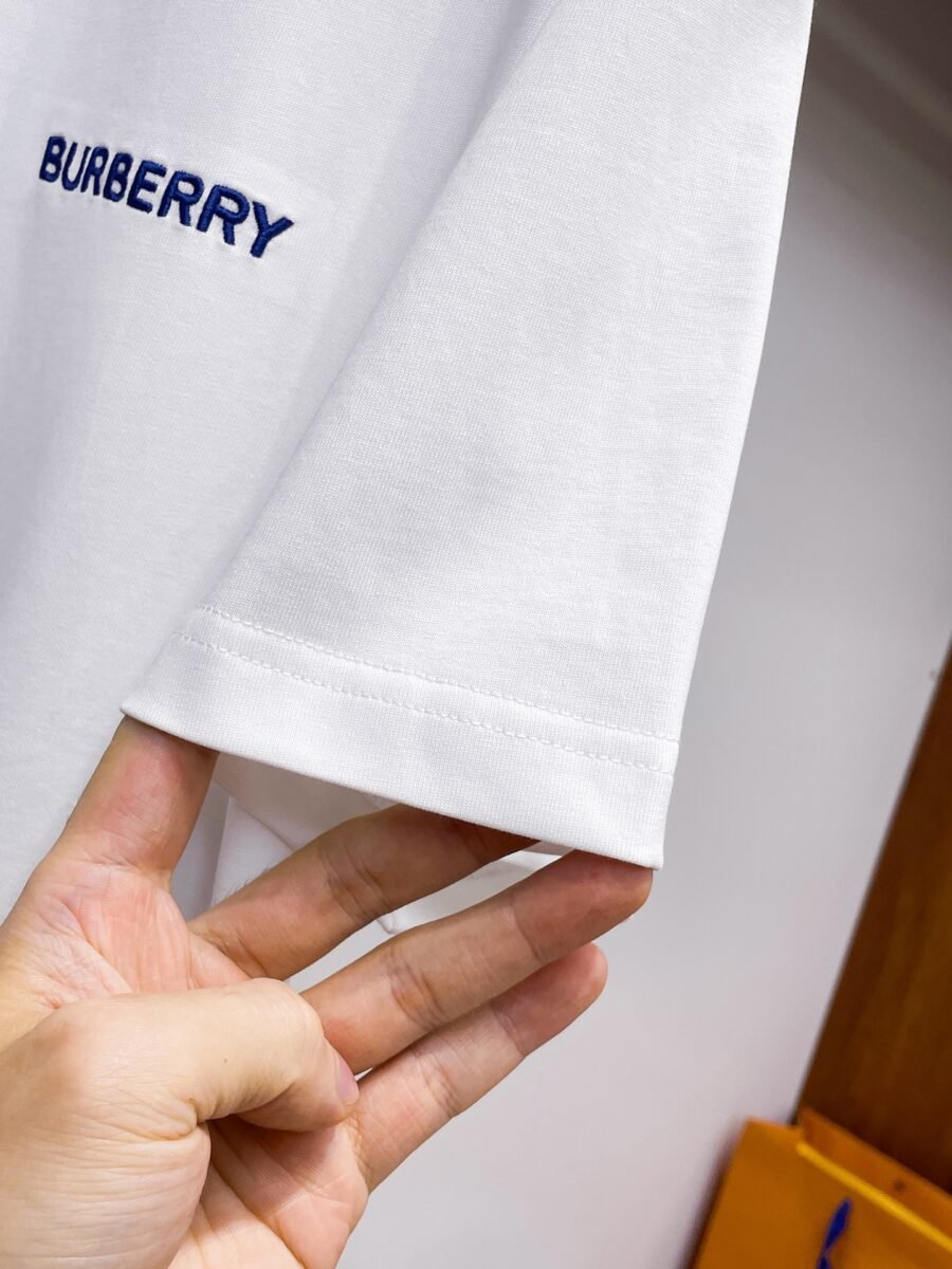 Burberry ~ Official counter synchronous update ~ The NEW high-style short-sleeved T-shirt 🔥🔥 Heavy launch thickened 280g high density/小玲 - Image 6