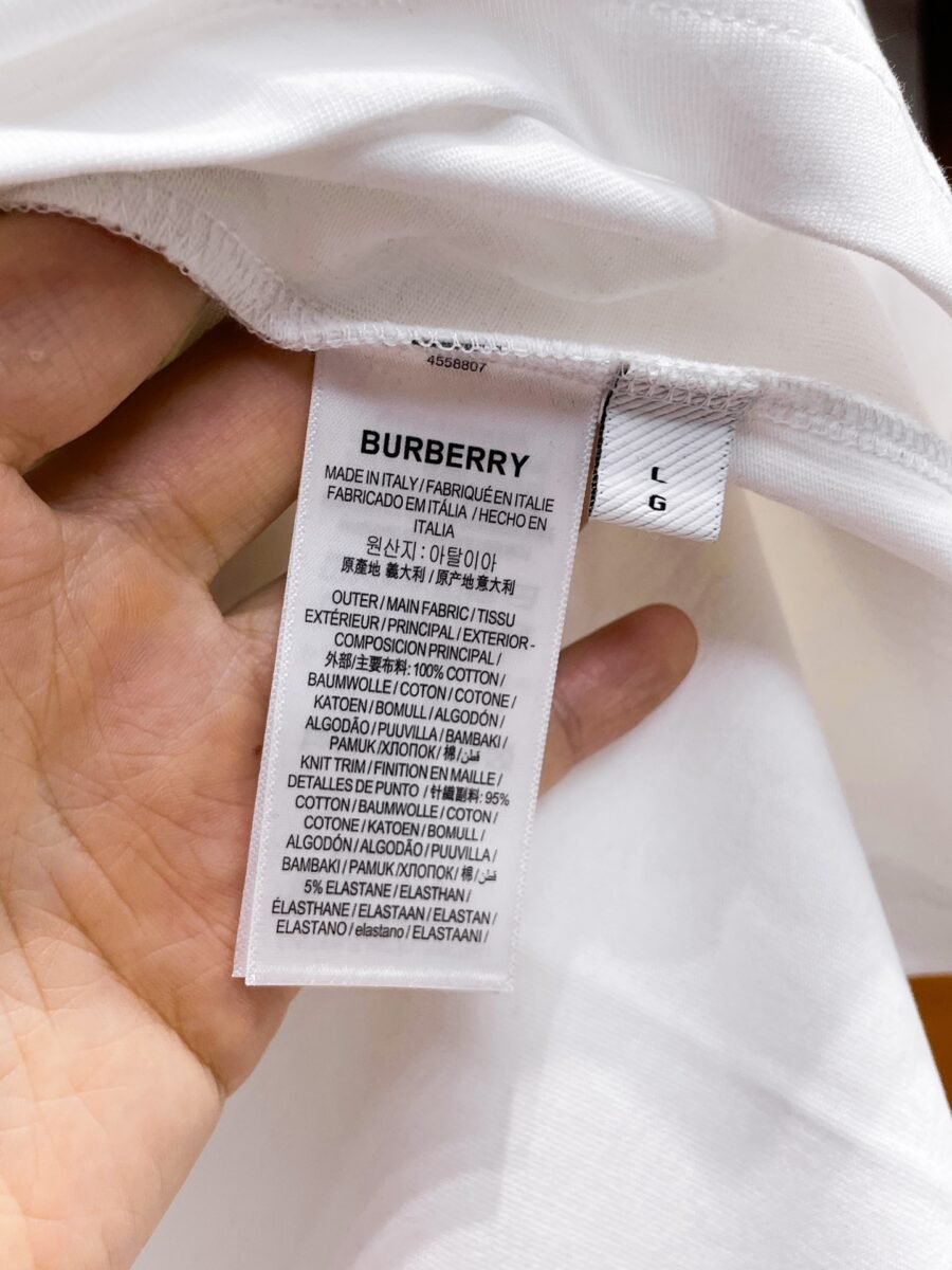 Burberry ~ Official counter synchronous update ~ The NEW high-style short-sleeved T-shirt 🔥🔥 Heavy launch thickened 280g high density/小玲 - Image 8