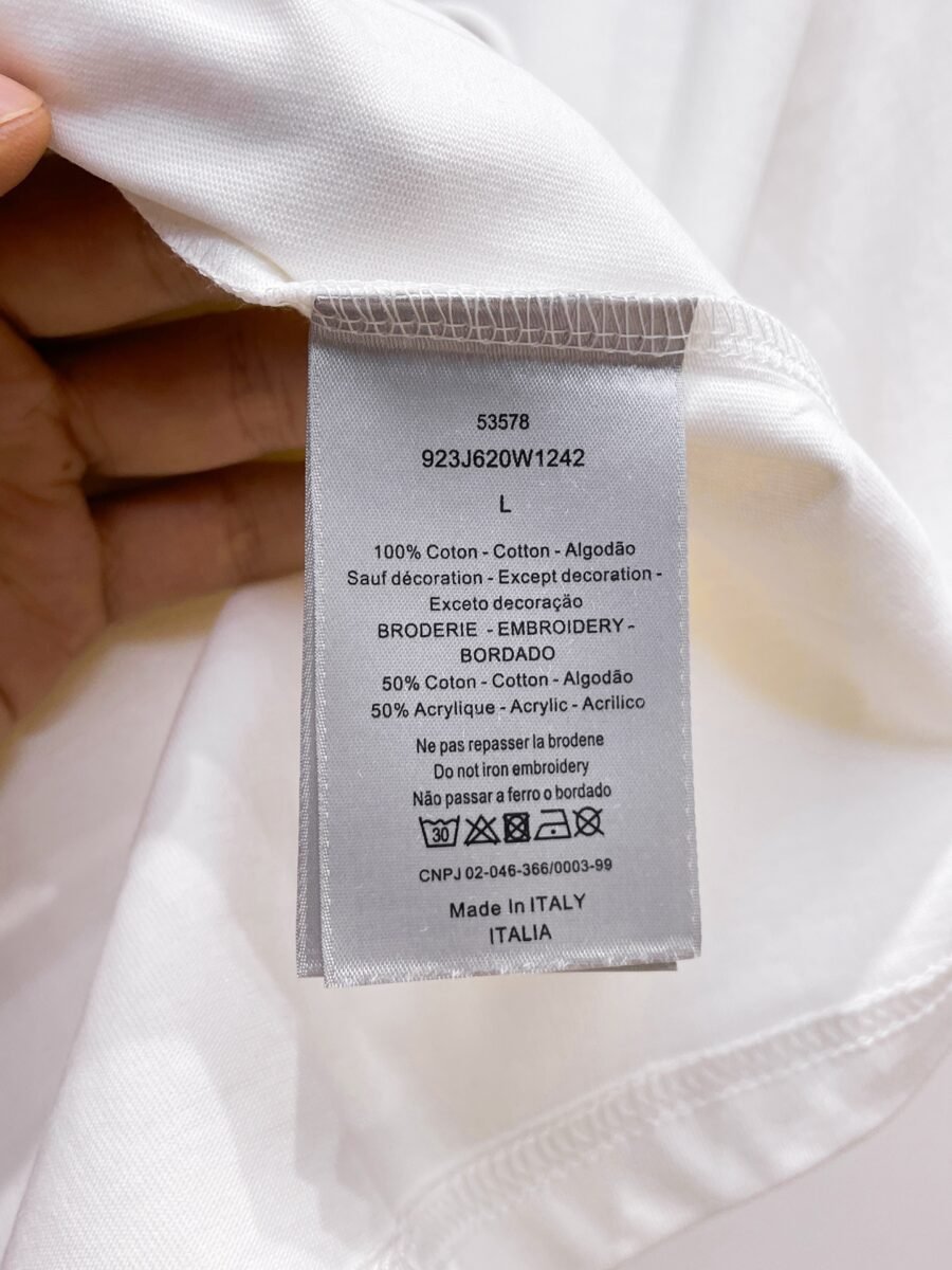 Dior ~ Official counter synchronous update ~ The NEW high-style short-sleeved T-shirt 🔥🔥 Heavy launch thickened 300g high density/小玲 - Image 9