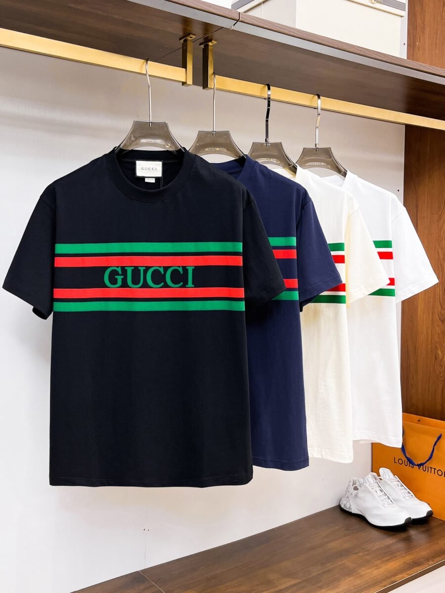 Gucci official counter update ~ new high quality short sleeve T-shirt 🔥🔥 heavy launch 300g high density - Image 2