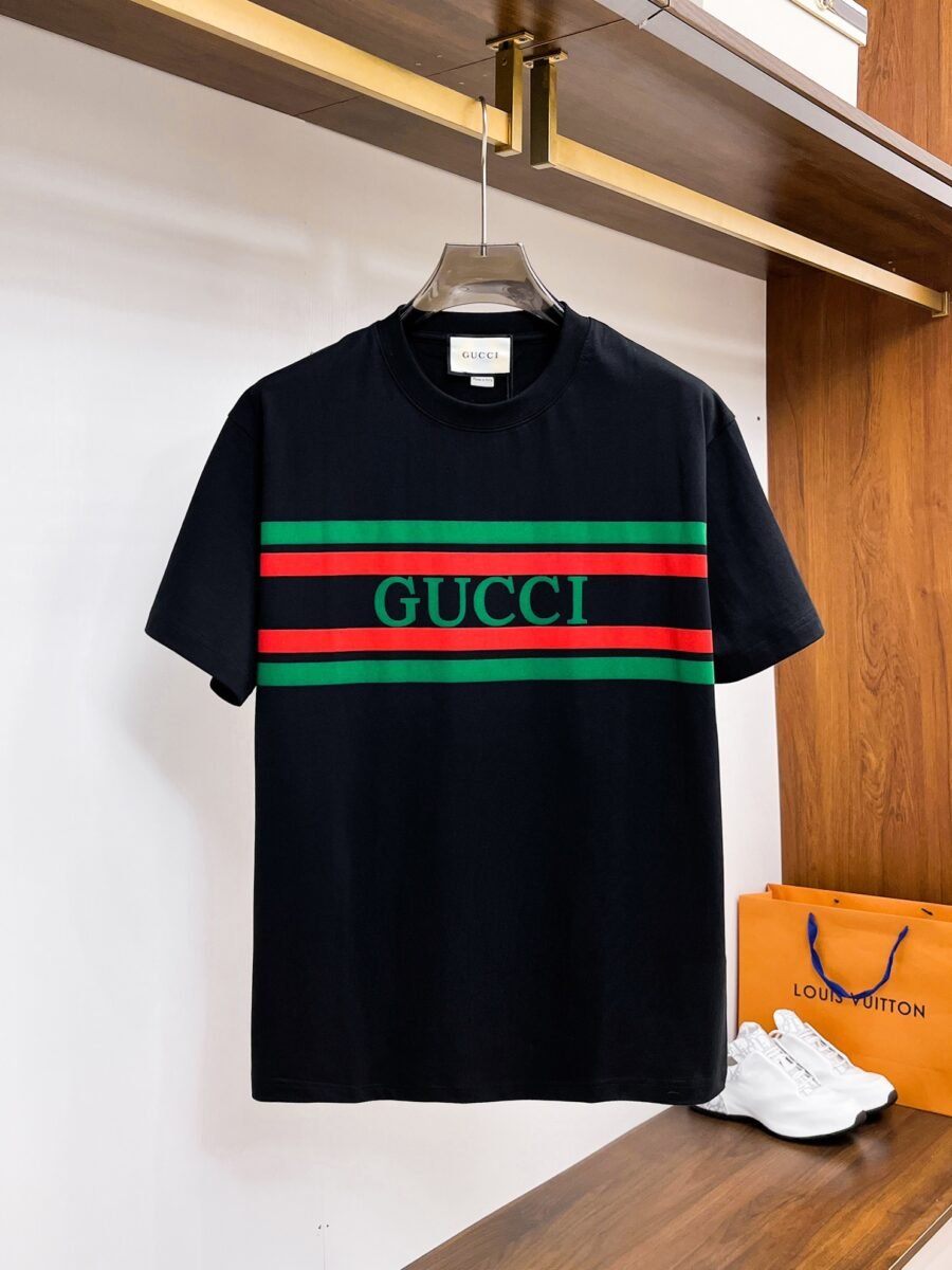 Gucci official counter update ~ new high quality short sleeve T-shirt 🔥🔥 heavy launch 300g high density - Image 3