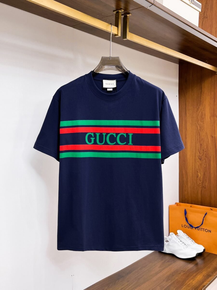 Gucci official counter update ~ new high quality short sleeve T-shirt 🔥🔥 heavy launch 300g high density - Image 4