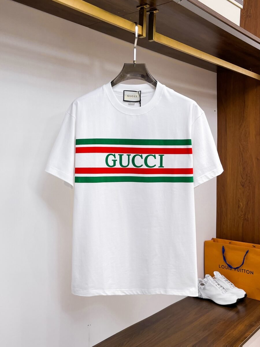 Gucci official counter update ~ new high quality short sleeve T-shirt 🔥🔥 heavy launch 300g high density - Image 6