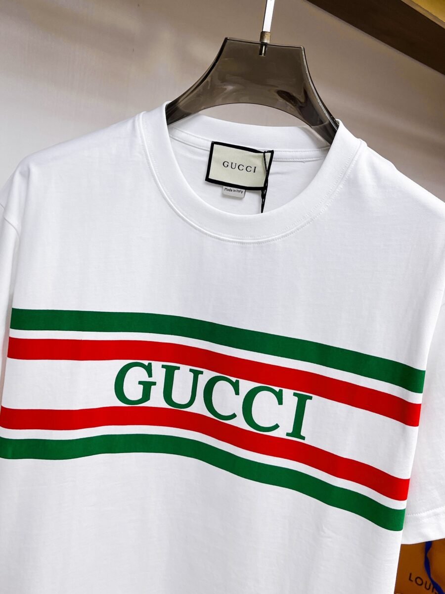 Gucci official counter update ~ new high quality short sleeve T-shirt 🔥🔥 heavy launch 300g high density - Image 7