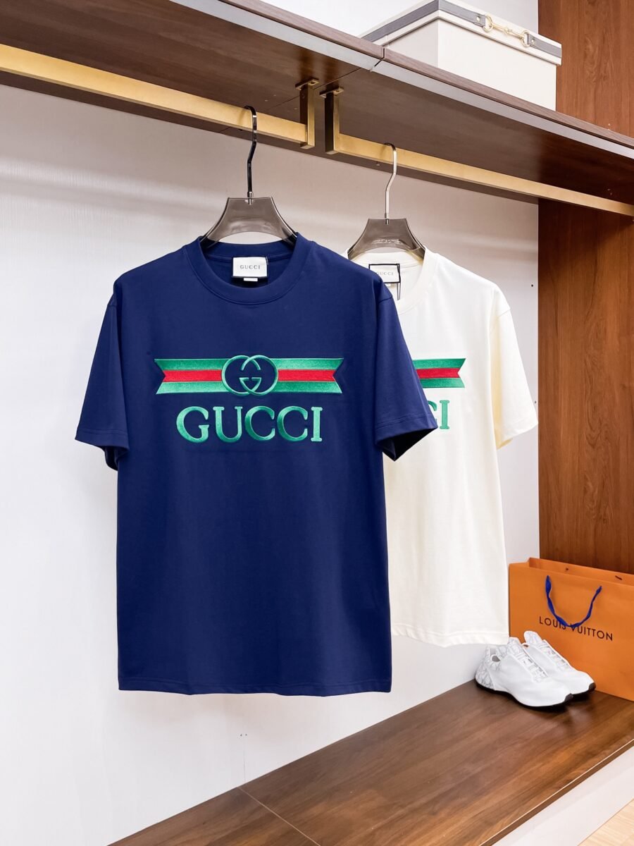 Gucci official counter update ~ new high quality short sleeve T-shirt 🔥🔥 heavy launch 300g high density/小玲 - Image 2