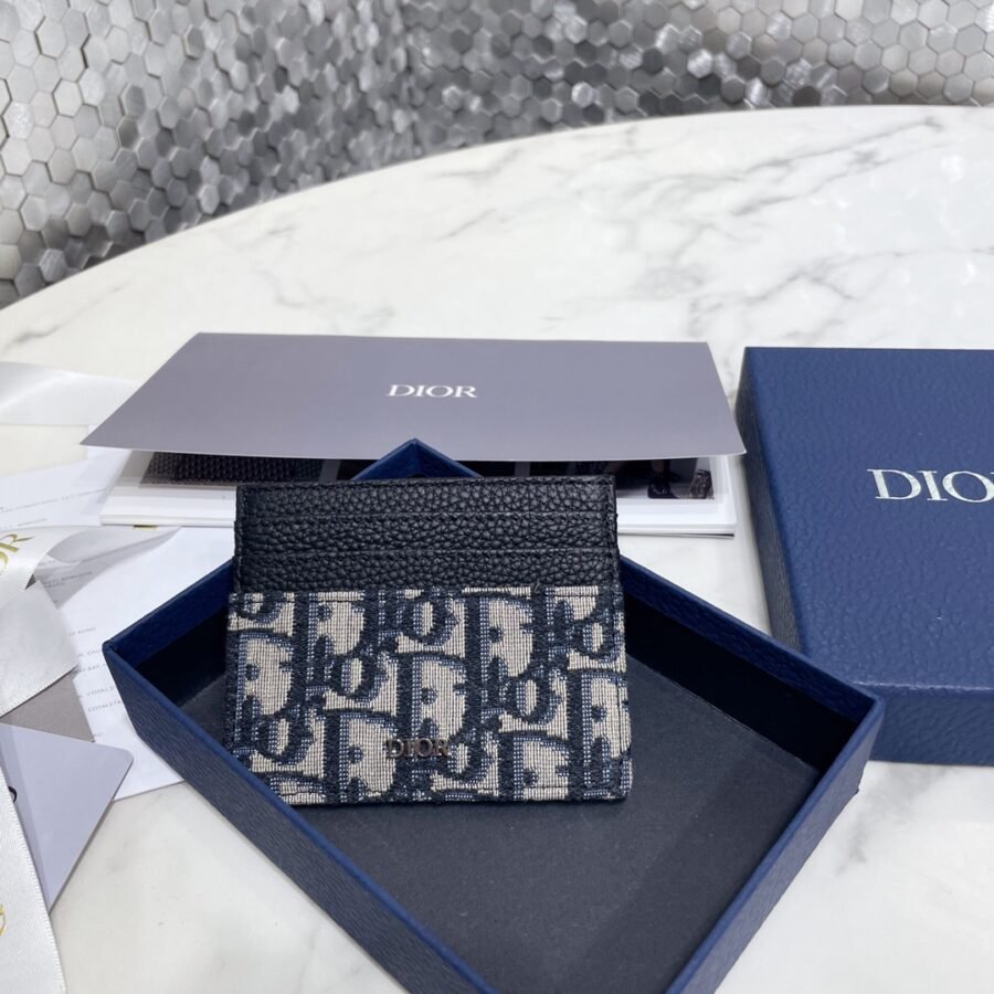 Dior calfskin canvas jacquard multi-function card holder - Image 2