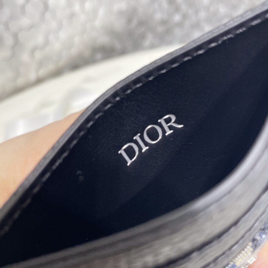 Dior calfskin canvas jacquard multi-function card holder - Image 8