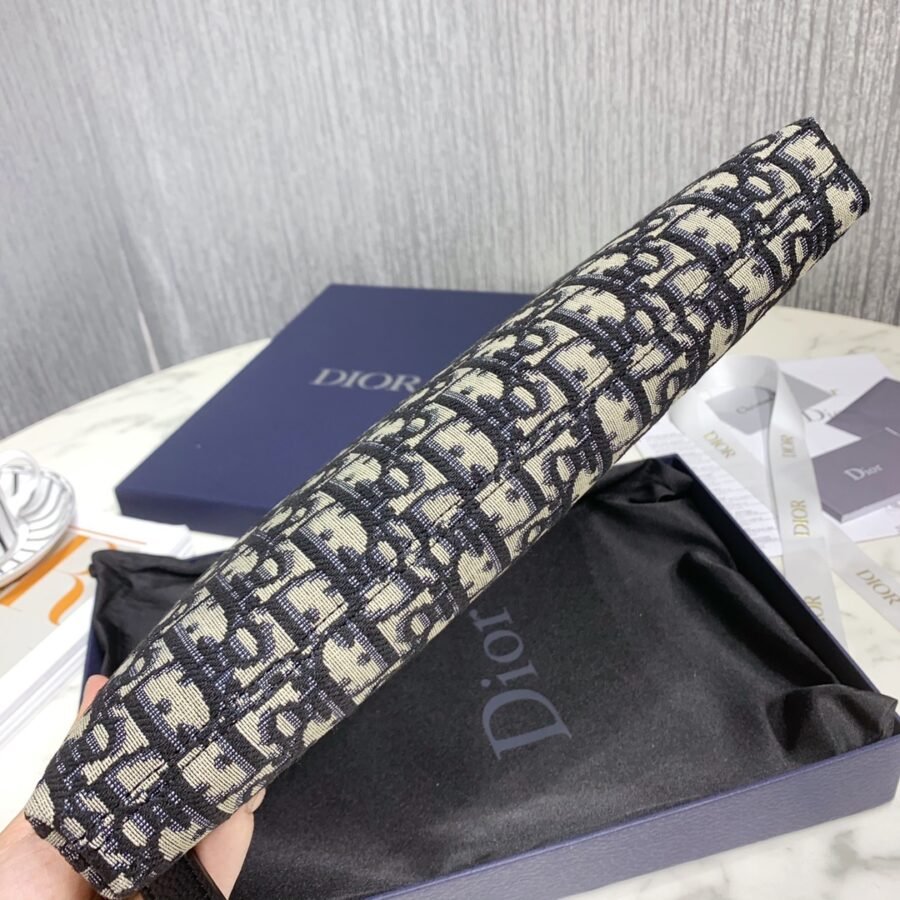 Dior canvas twill jacquard multi-functional stand collar clutch bag - Image 6