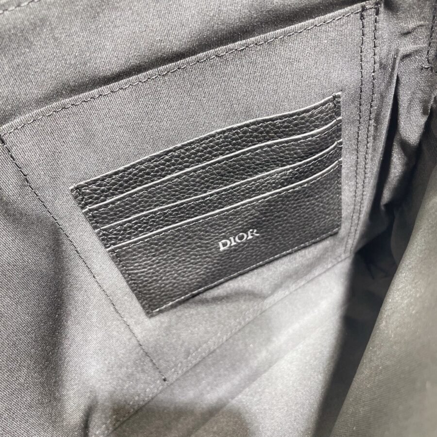 Dior canvas twill jacquard multi-functional stand collar clutch bag - Image 8